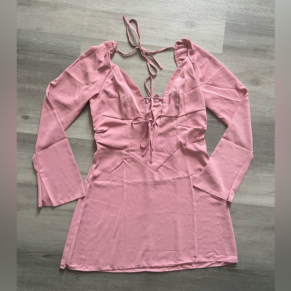 Pink mini dress